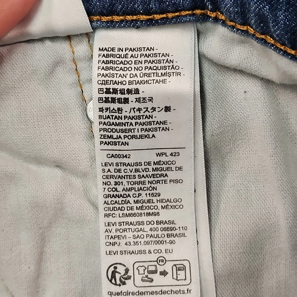 Levis 505 Jeans Mens 34x34 Blue Stretch Denim Relaxed Dad Light Wash Fade Grunge